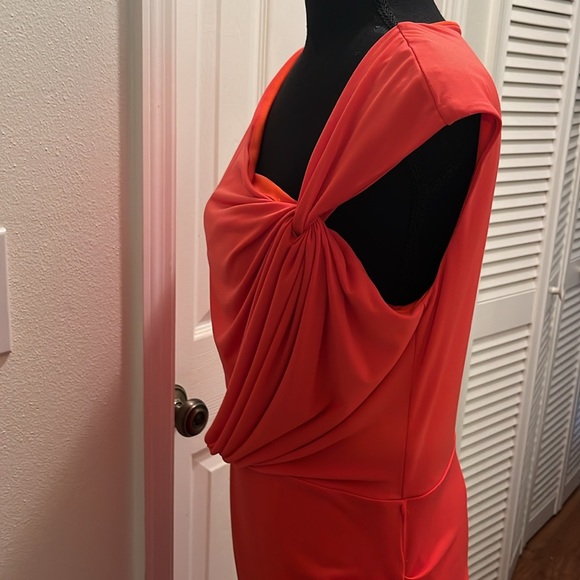 New York & Company orange toga style dress - Picture 3 of 8